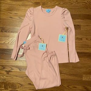 CeCe Knit Top & Jogger Set NWT